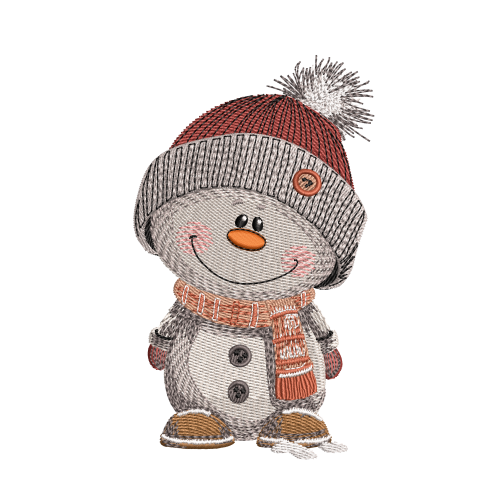 Файл вышивки Снеговичок