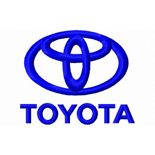 Файл вышивки Логотип Тойота-Toyota автомобильный