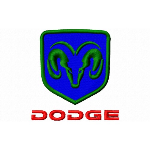 Файл вышивки Логотип Додж Dodge автомобильный