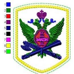 Файл вышивки ФССП ЗАКОН