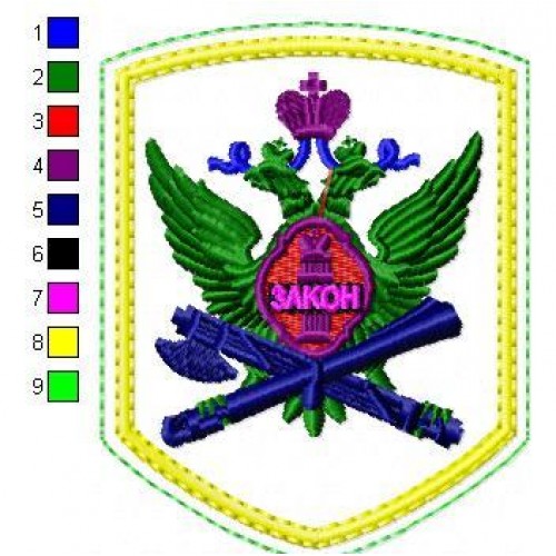 Файл вышивки ФССП ЗАКОН