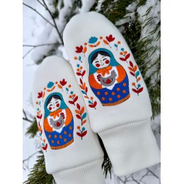 Варежки Матрешка