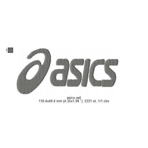Файл вышивки asics