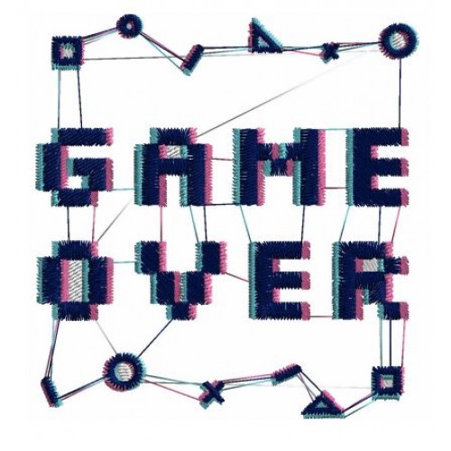 Файл вышивки Game Over Pixel