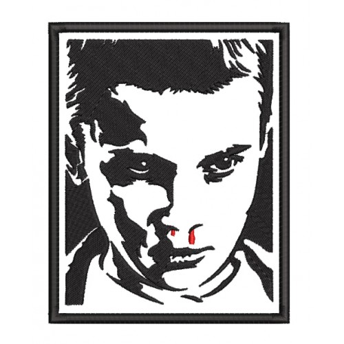 Файл вышивки Оди 11 (одинадцать) из Очень странные дела/stranger things (eleven)