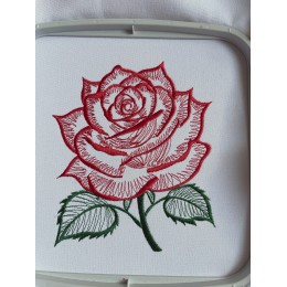 Файл вышивки Легкий дизайн Роза