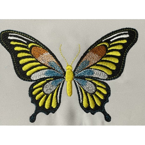 Файл вышивки Бабочка черно-желтая