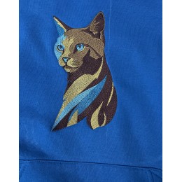 Файл вышивки Кот многоцветный