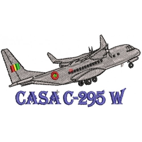 Файл вышивки Военно-транспортный самолет Casa C-295W
