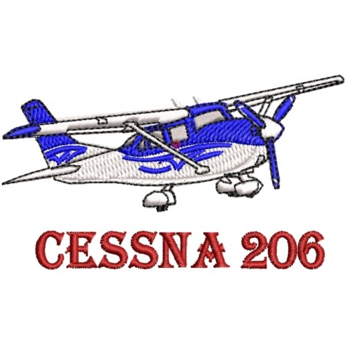 Файл вышивки Легкомоторный самолет Sessna 206
