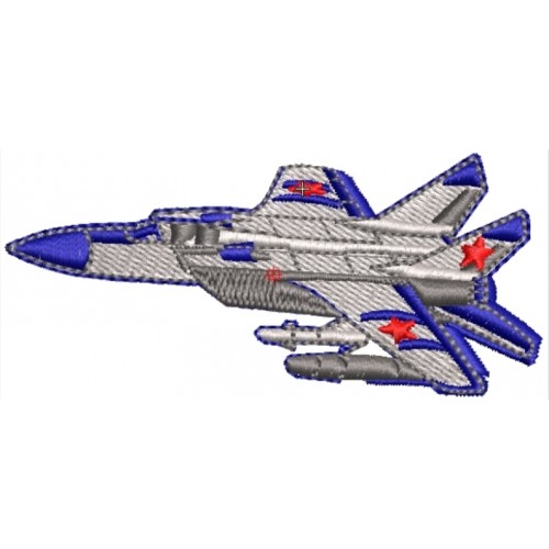 Файл вышивки Миг-31, цвет