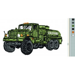 Файл вышивки КРАЗ, бензовоз, наливник, ГСМ, Мод-1 