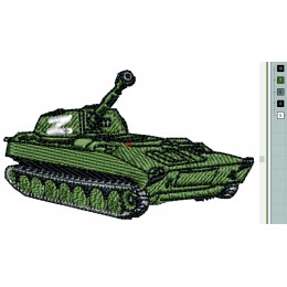 Файл вышивки САУ 2С1 «Гвоздика», МОД-1