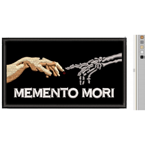 Файл вышивки Memento mori, мементо мори, помни о смерти.