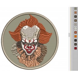Файл вышивки Пеннивайз, клоун Pennywise