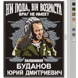 Файл вышивки Буданов Юрий Дмитриевич, цитата