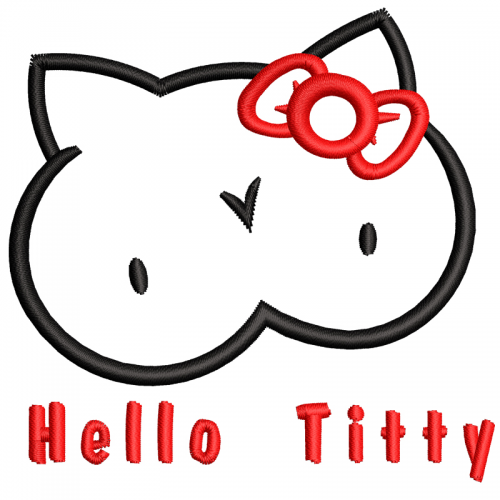 Файл вышивки Hello titty
