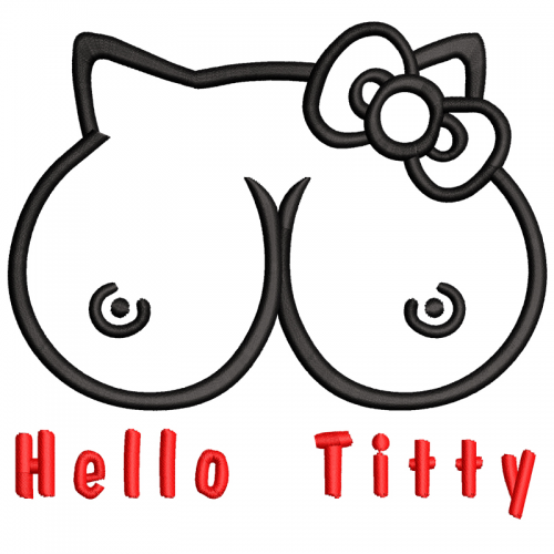 Файл вышивки Hello titty_01