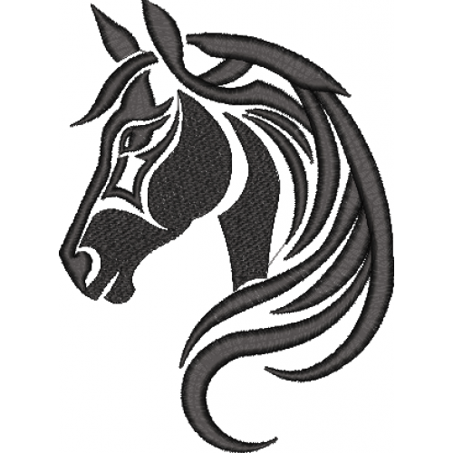 Файл вышивки Логотип Лошадь 