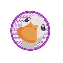 Утка смешная нашивка