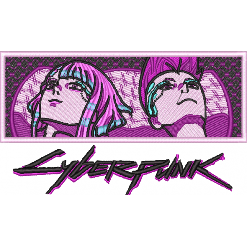 Файл вышивки Anime cyberpunk Киберпанк: Бегущие по краю