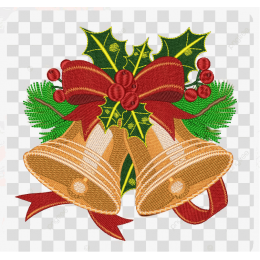 Новогодние колокольчики  с лентой