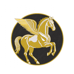 Пегас золотой в рамке