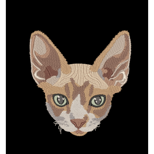 Файл вышивки Мордочка сфинкса 