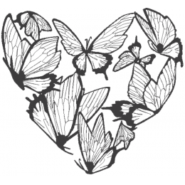 Сердце из бабочек