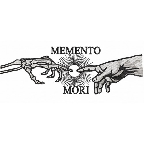 Файл вышивки Memento Mori свечение