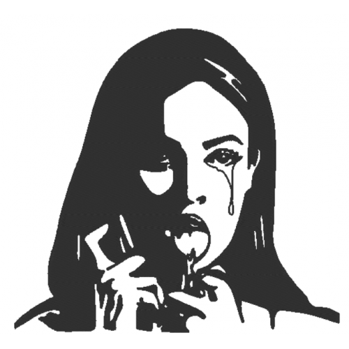 Файл вышивки Меган Фокс