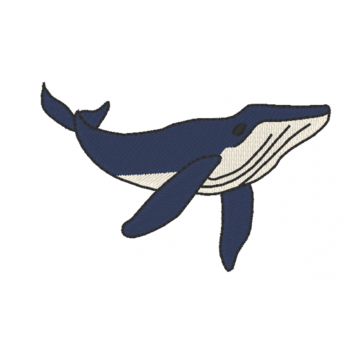 Файл вышивки Кит синий