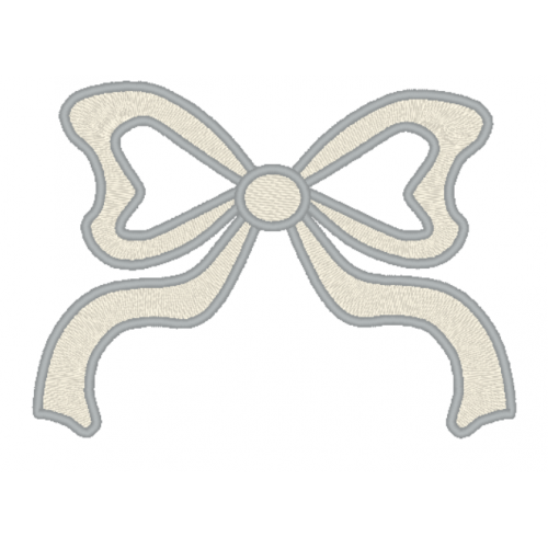 Файл вышивки Бант двухцветный