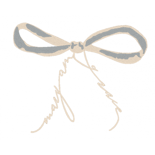 Файл вышивки Бант двухцветный/2