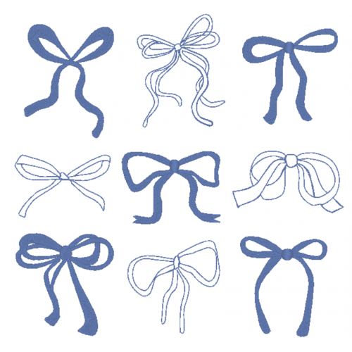 Файл вышивки Банты