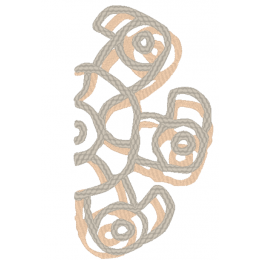 Узор  полукруглый