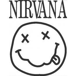 Nirvana логотип одноцветный