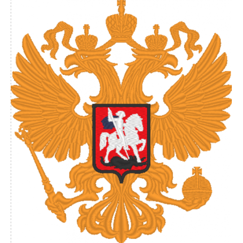 Файл вышивки Герб РФ на грудь