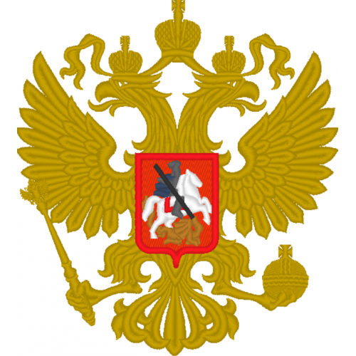 Файл вышивки Герб РФ на спину