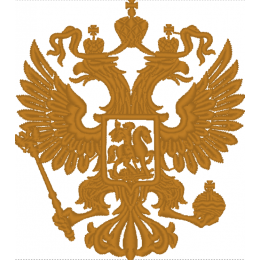 Герб России контурный маленький 