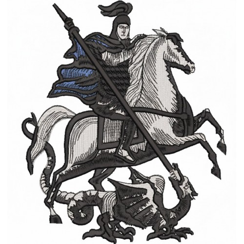 Файл вышивки Герб Москвы большой / Святой Георгий Победоносец