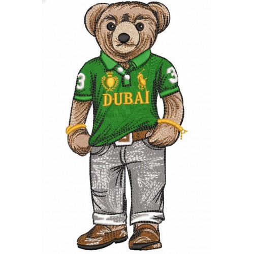 Файл вышивки Мишка Polo Ralph Lauren DUBAI