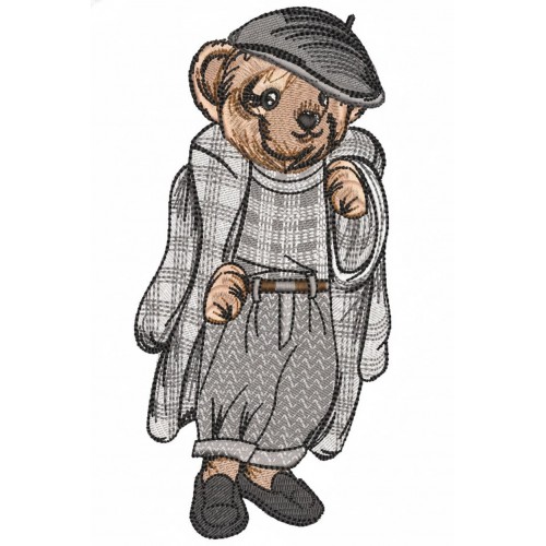 Файл вышивки Мишка Polo Ralph Lauren девушка