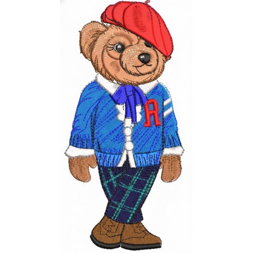 Файл вышивки Мишка Ralph Lauren ПАРИЖ