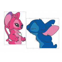 Стич и Энджел 1 / поцелуй 