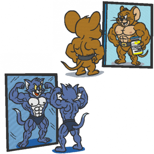 Файл вышивки Качки Том и Джерри