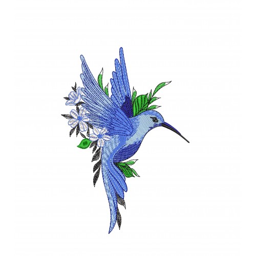 Файл вышивки Синий колибри