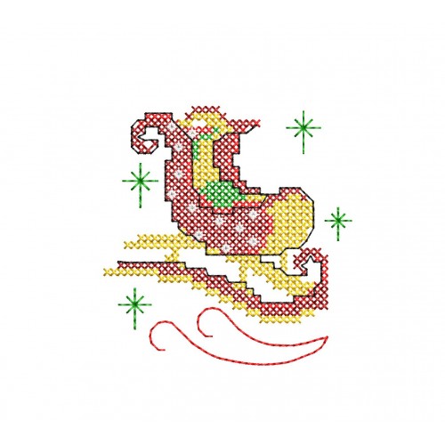 Файл вышивки Новогодний конёк 