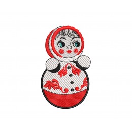 Файл вышивки Неваляшка с русским орнаментом