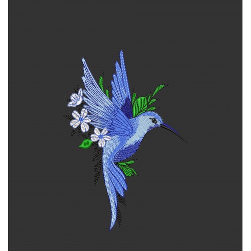 Файл вышивки Синий колибри